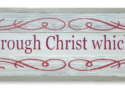 Christian Church wall plaque